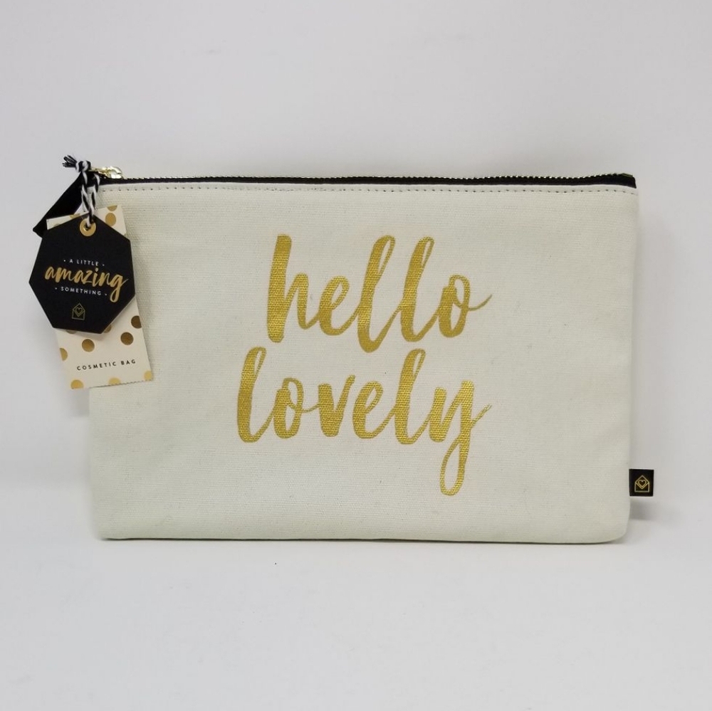 A Litlle Amazing Something "Hello Lovely" Canvas Pouch